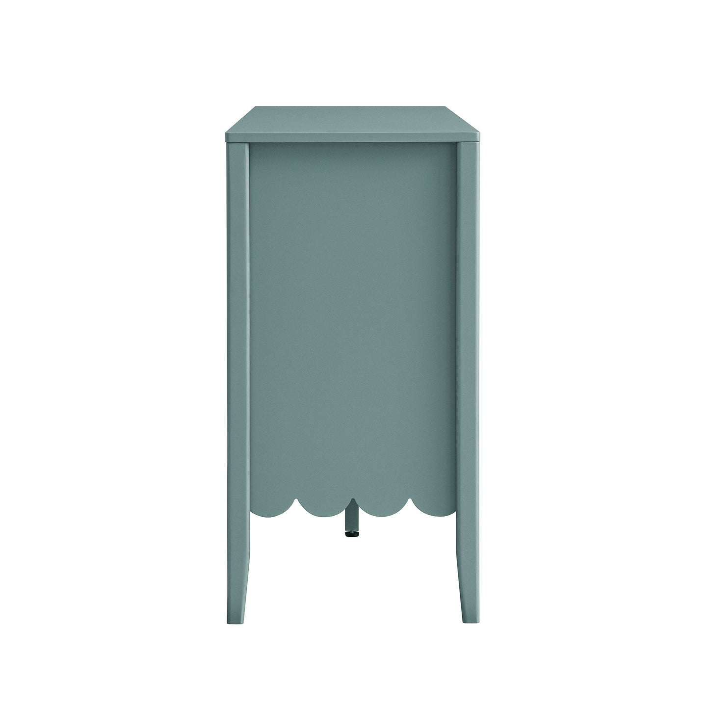 Henley Scalloped Edge 150cm Wide Sideboard with Open Shelf, Blue Spruce