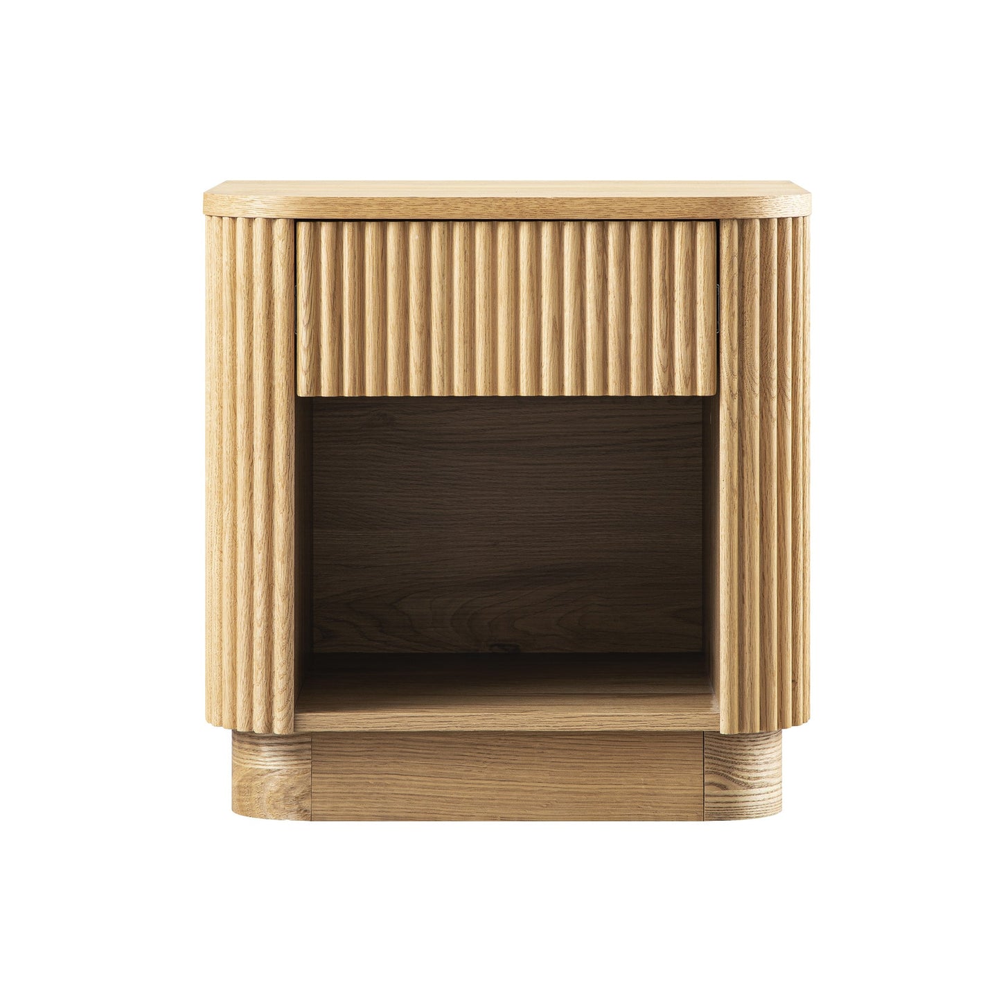 Maru 1-Drawer Bedside Table, Oak