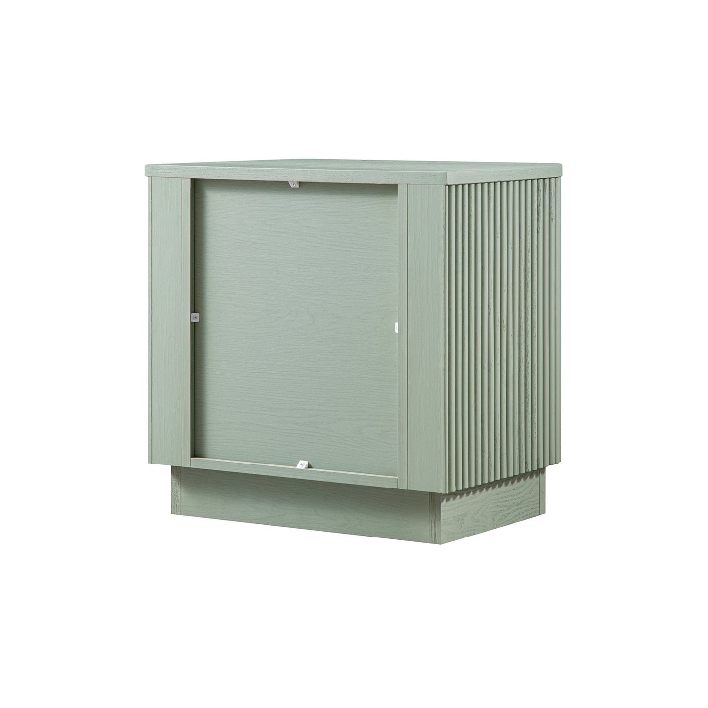 Maru 1-Drawer Bedside Table, Sage Green