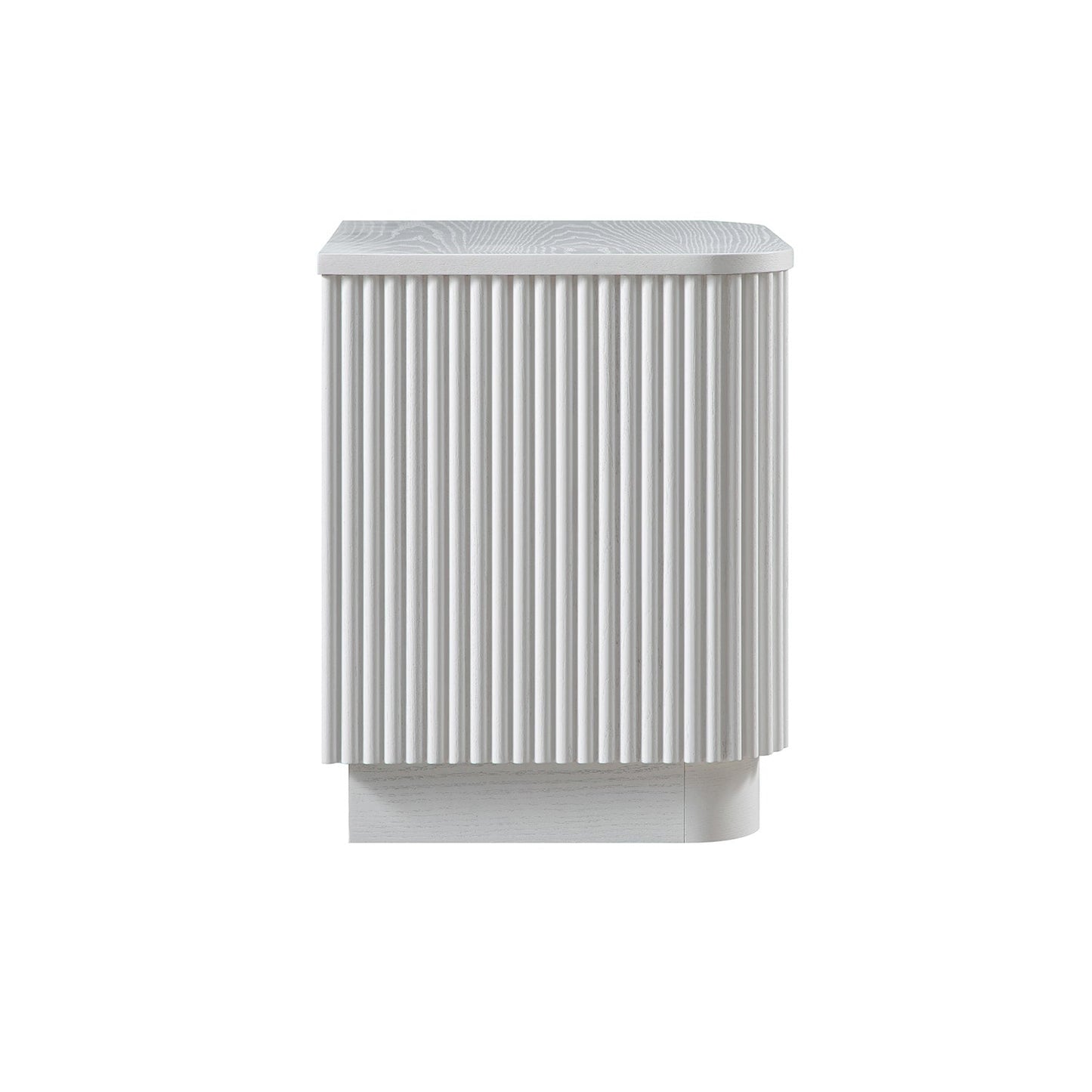 Maru 1-Drawer Bedside Table, Washed White