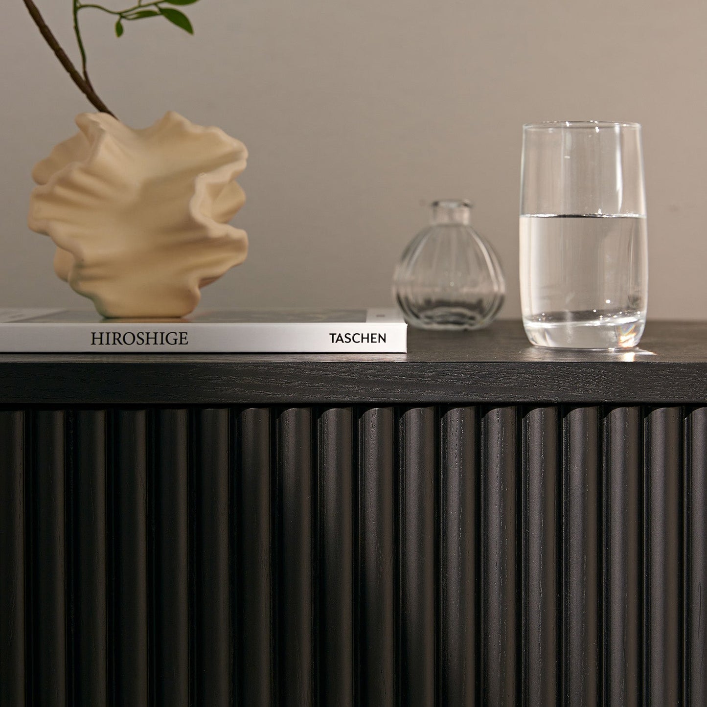 Maru 2-Drawer Bedside Table, Black