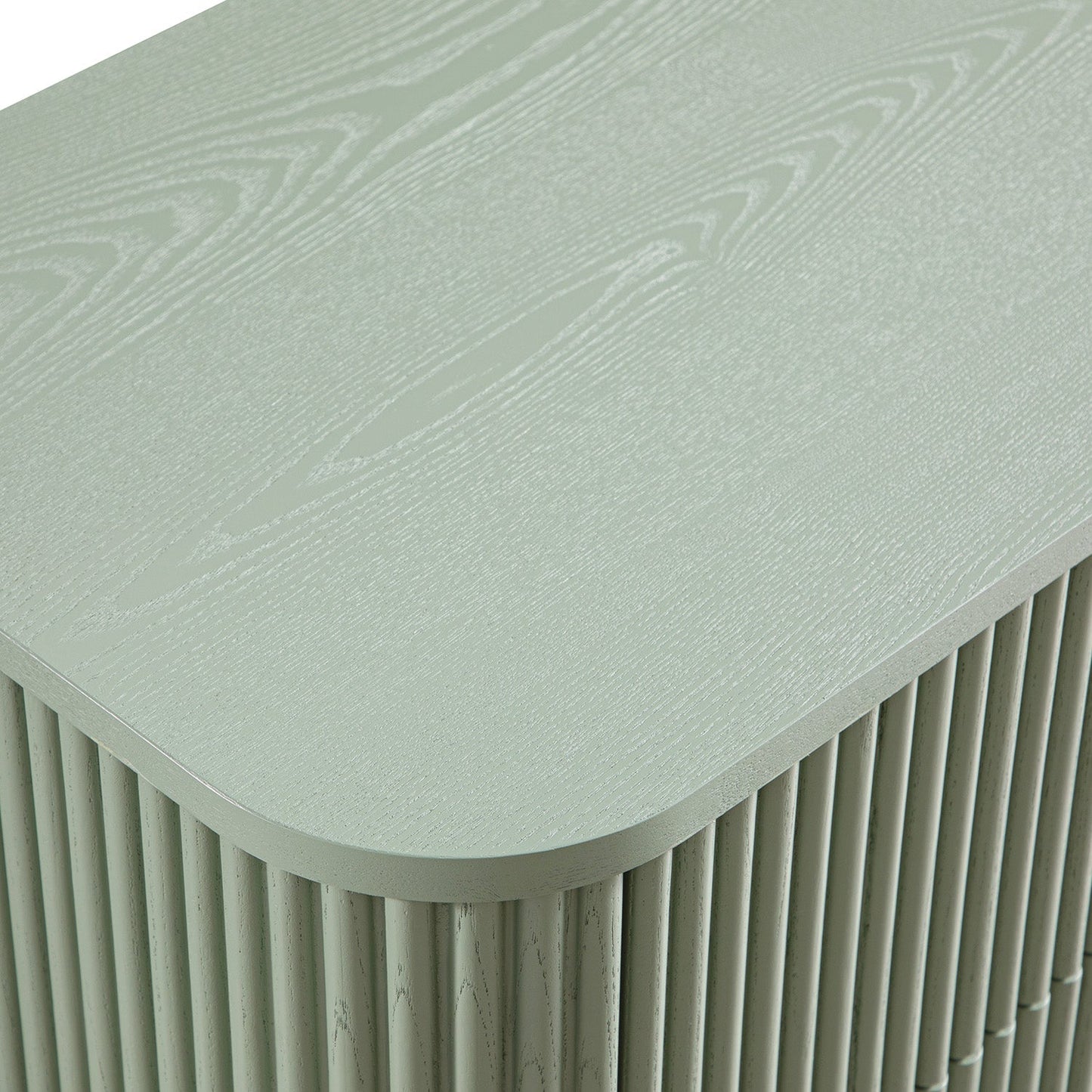 Maru 2-Drawer Bedside Table, Sage Green