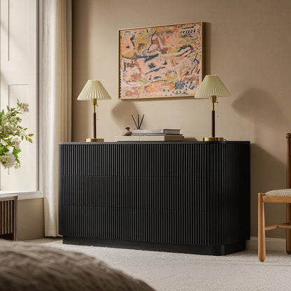 Maru Chest of 6 Drawers, Black