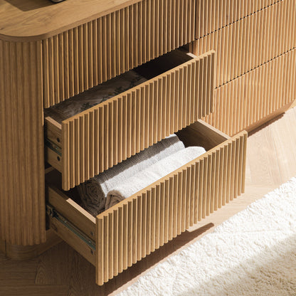 Maru Chest of 6 Drawers, Oak