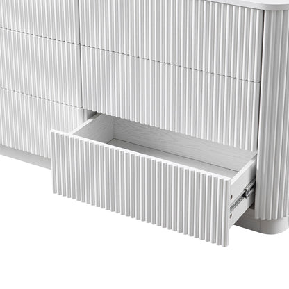 Maru Chest of 6 Drawers, Washed White