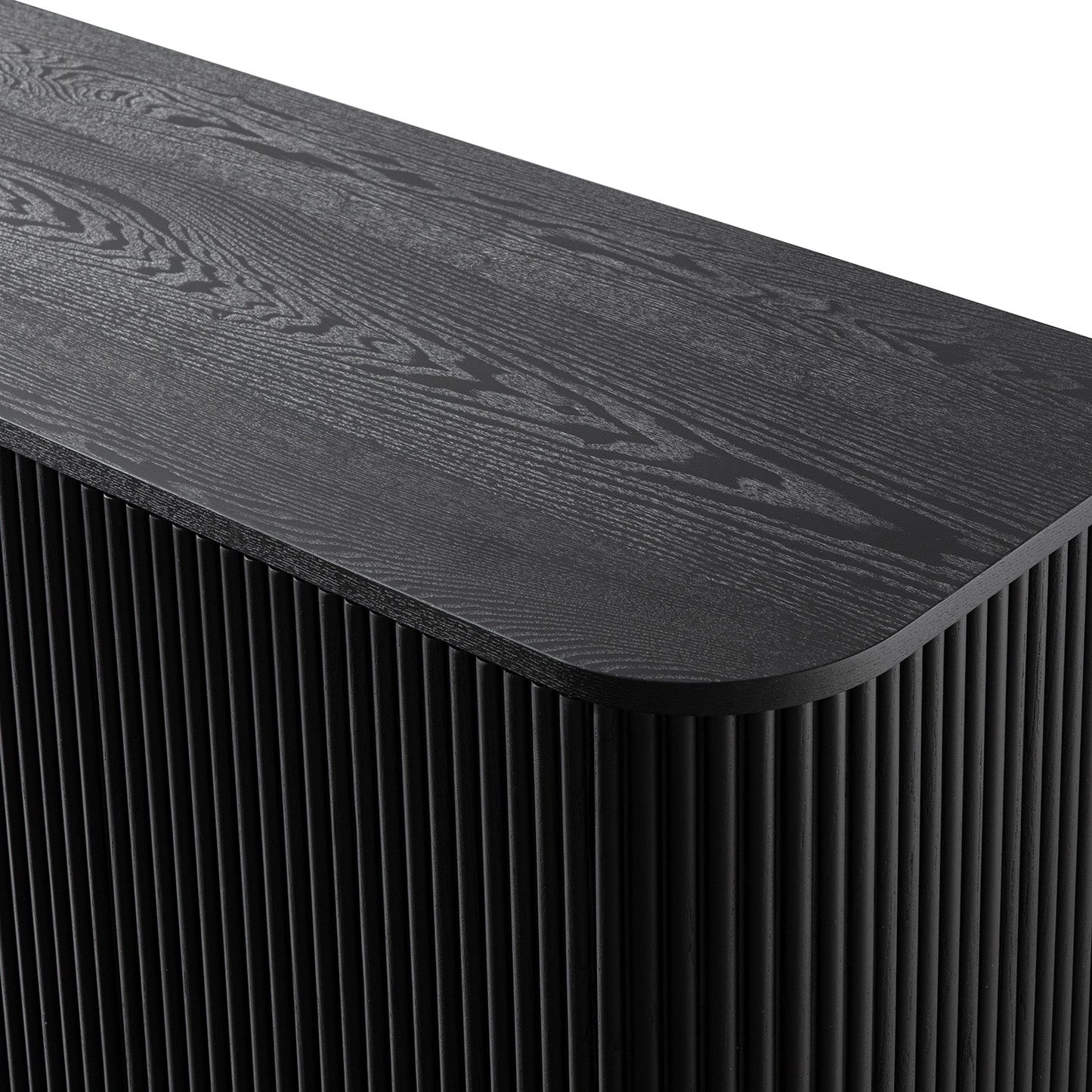 Maru Large 4-Door Sideboard, Black