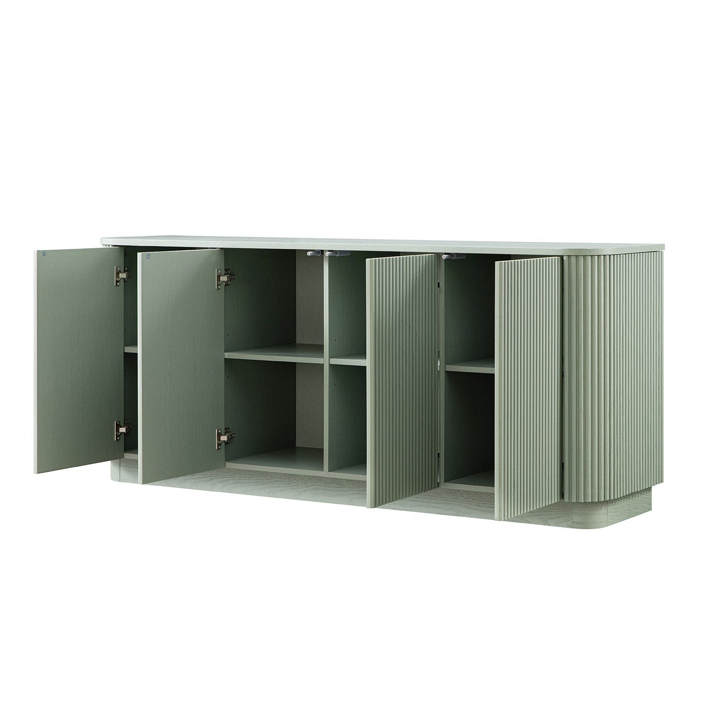Maru Large 4-Door Sideboard, Sage Green