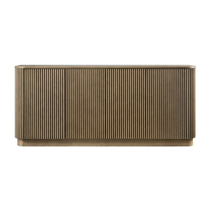 Maru Large 4-Door Sideboard, Silver Oak