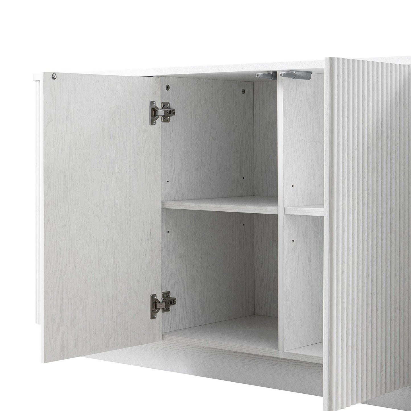 Maru Large 4-Door Sideboard, Washed White