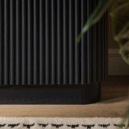 Maru Large 2-Door Sideboard with Drawers, Black