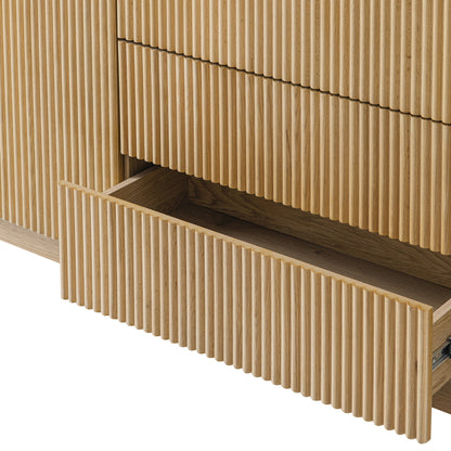 Maru Large 2-Door Sideboard with Drawers, Oak