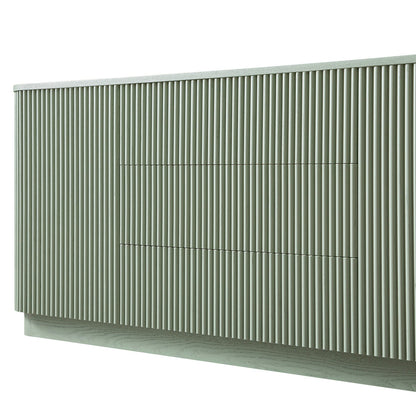 Maru Large 2-Door Sideboard with Drawers, Sage Green