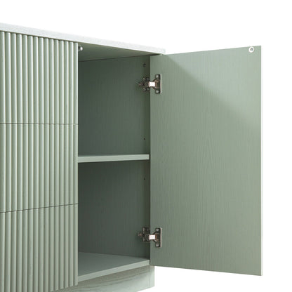 Maru Large 2-Door Sideboard with Drawers, Sage Green