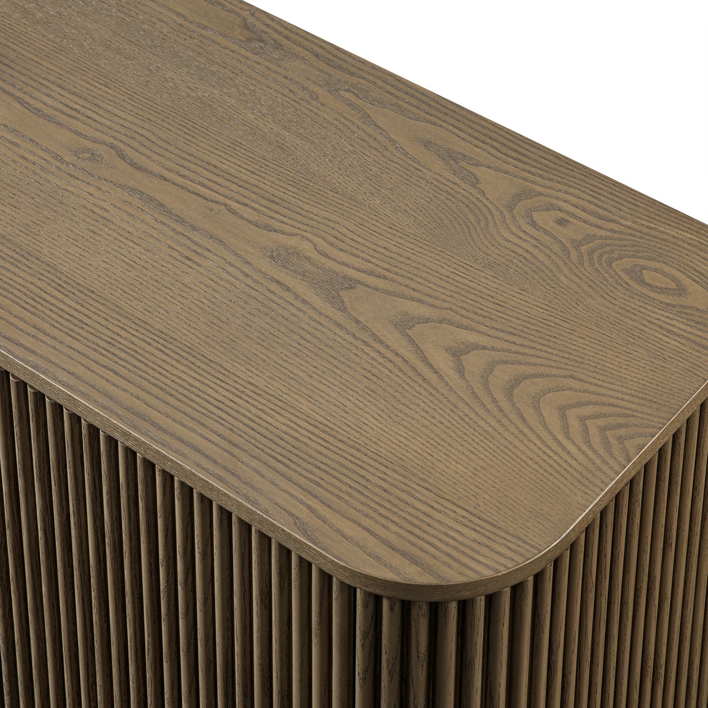 Maru Large 2-Door Sideboard with Drawers, Silver Oak