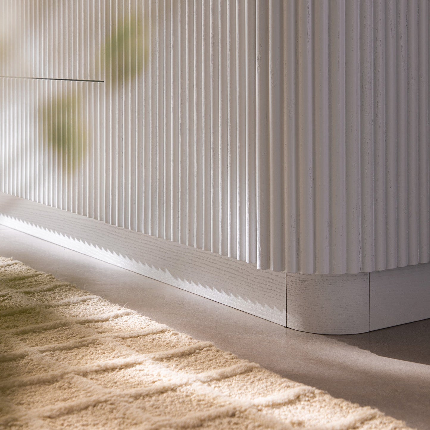 Maru Large 2-Door Sideboard with Drawers, Washed White