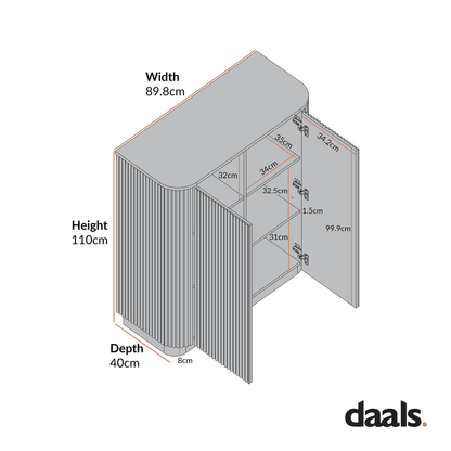 Maru Tall Cabinet, Oak