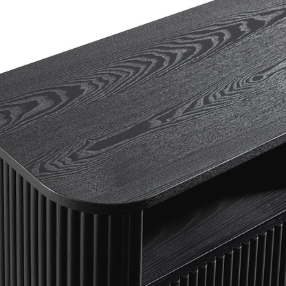 Maru 120cm TV Unit with Drawers, Black