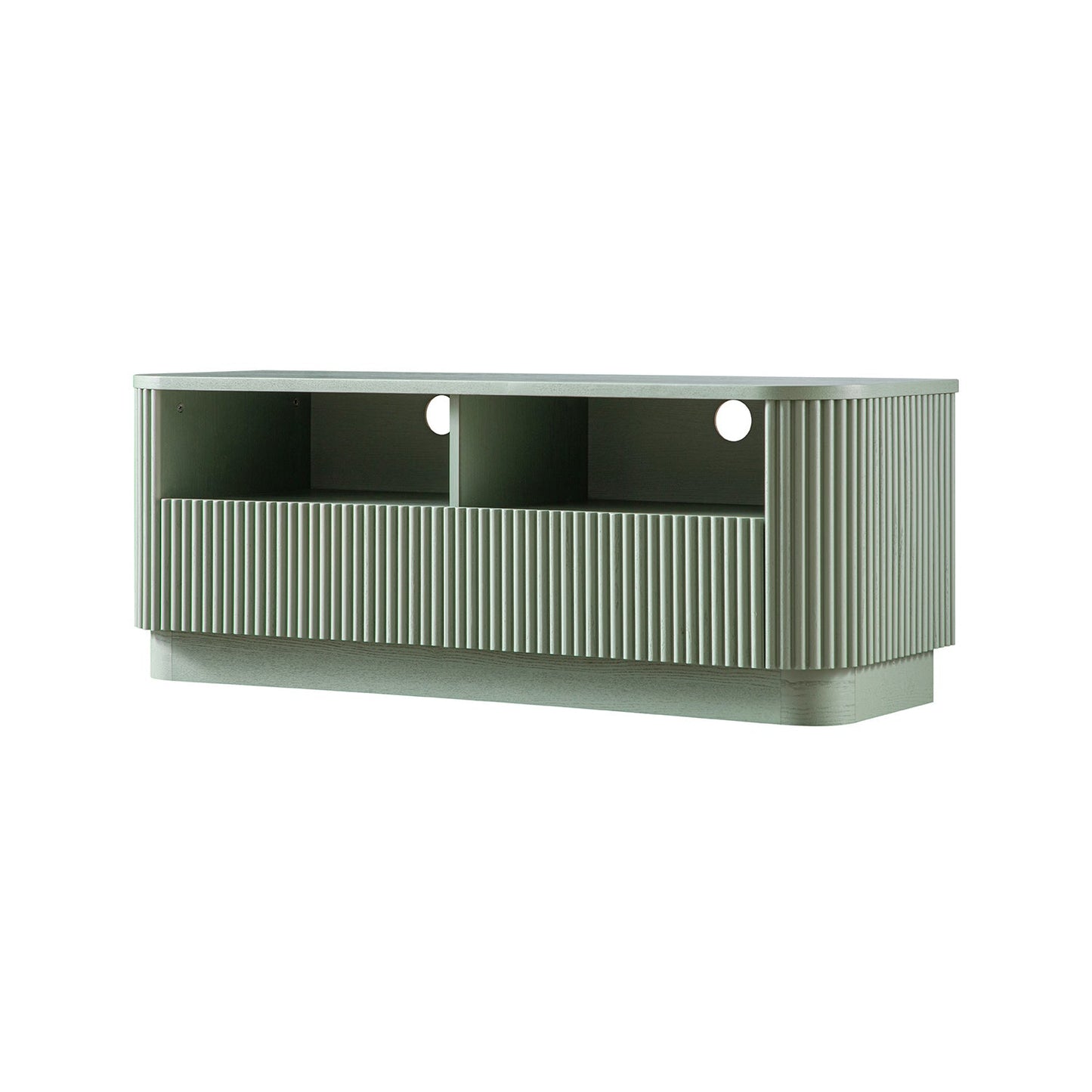 Maru 120cm TV Unit with Drawers, Sage Green