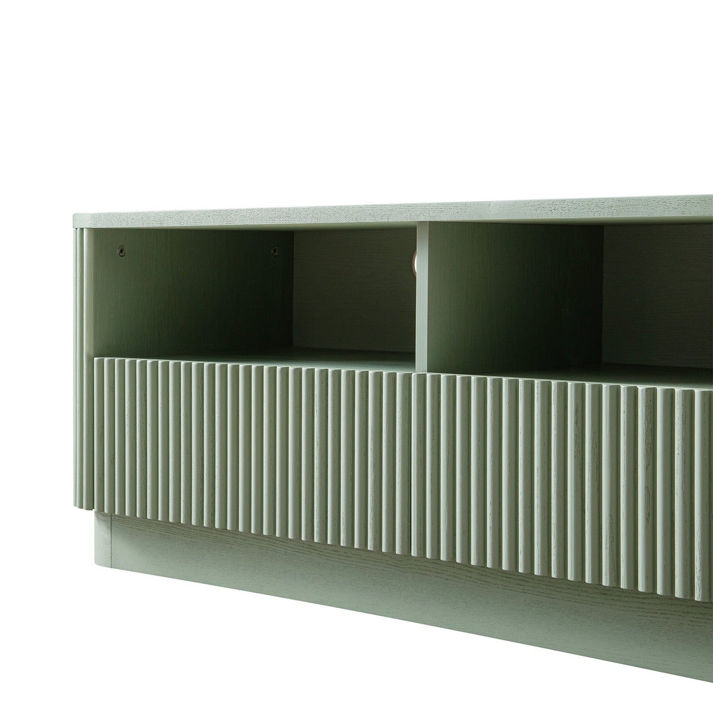 Maru 120cm TV Unit with Drawers, Sage Green