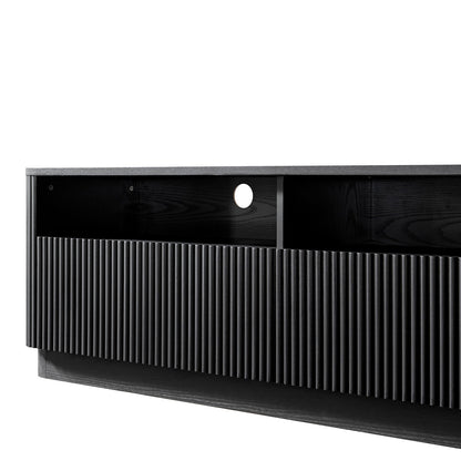 Maru 162cm TV Unit with Drawers, Black
