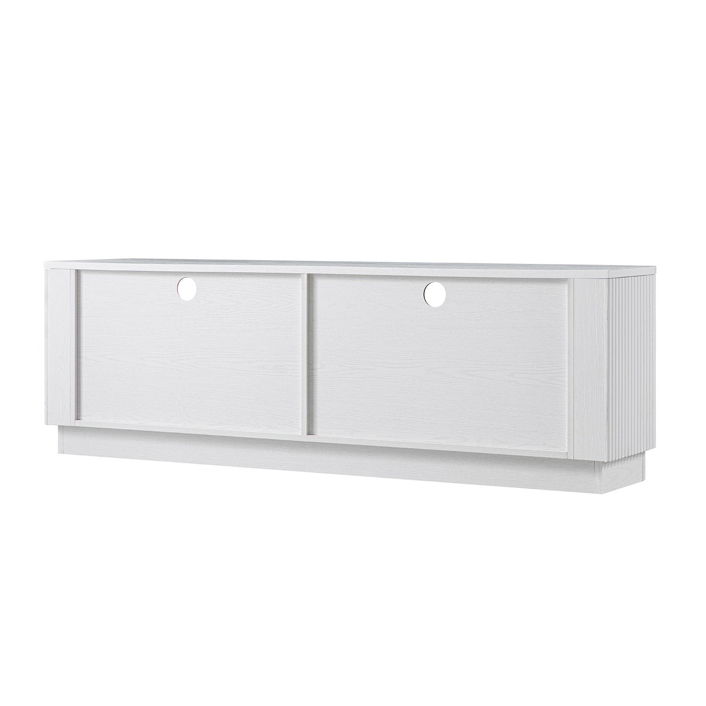 Maru 162cm TV Unit with Drawers, Washed White