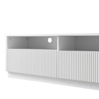 Maru 162cm TV Unit with Drawers, Washed White