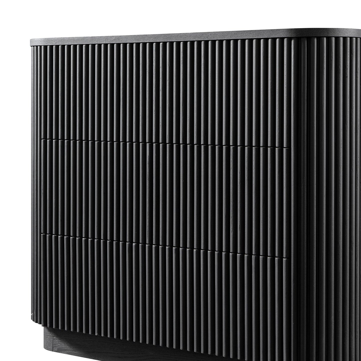 Maru Chest of 3 Drawers, Black