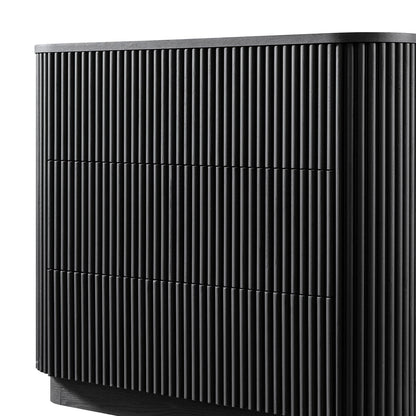 Maru Chest of 3 Drawers, Black