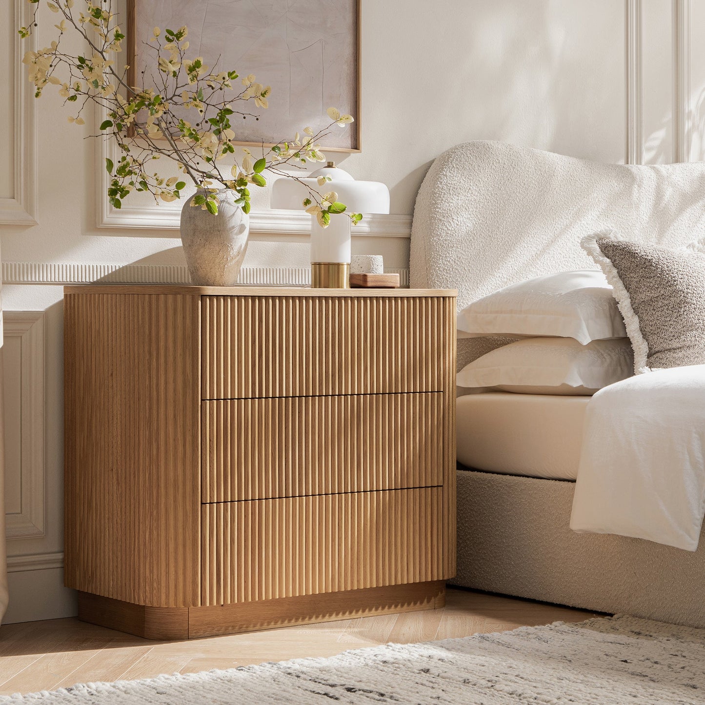 Maru Chest of 3 Drawers, Oak