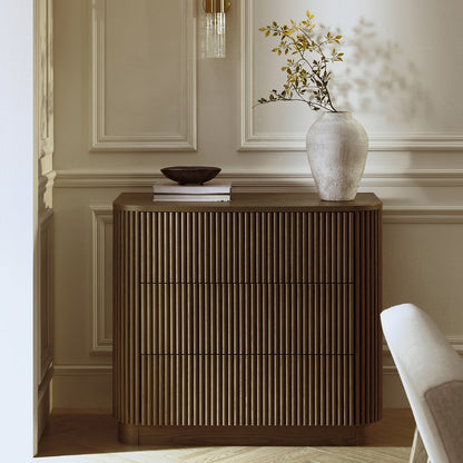 Maru Chest of 3 Drawers, Silver Oak