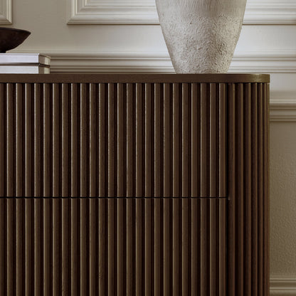 Maru Chest of 3 Drawers, Silver Oak