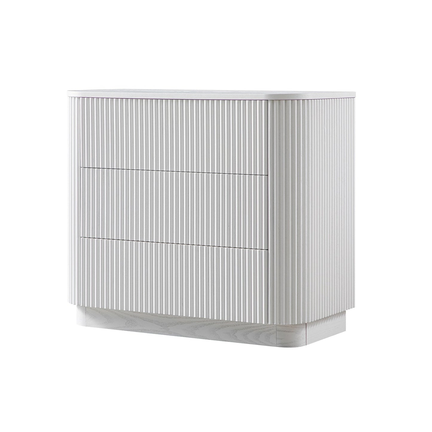 Maru Chest of 3 Drawers, Washed White