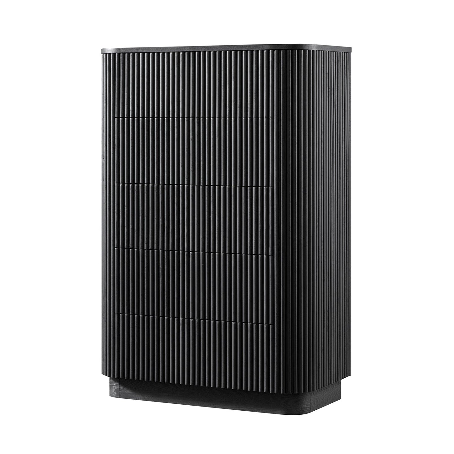 Maru Chest of 5 Drawers, Black