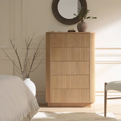 Maru Chest of 5 Drawers, Oak