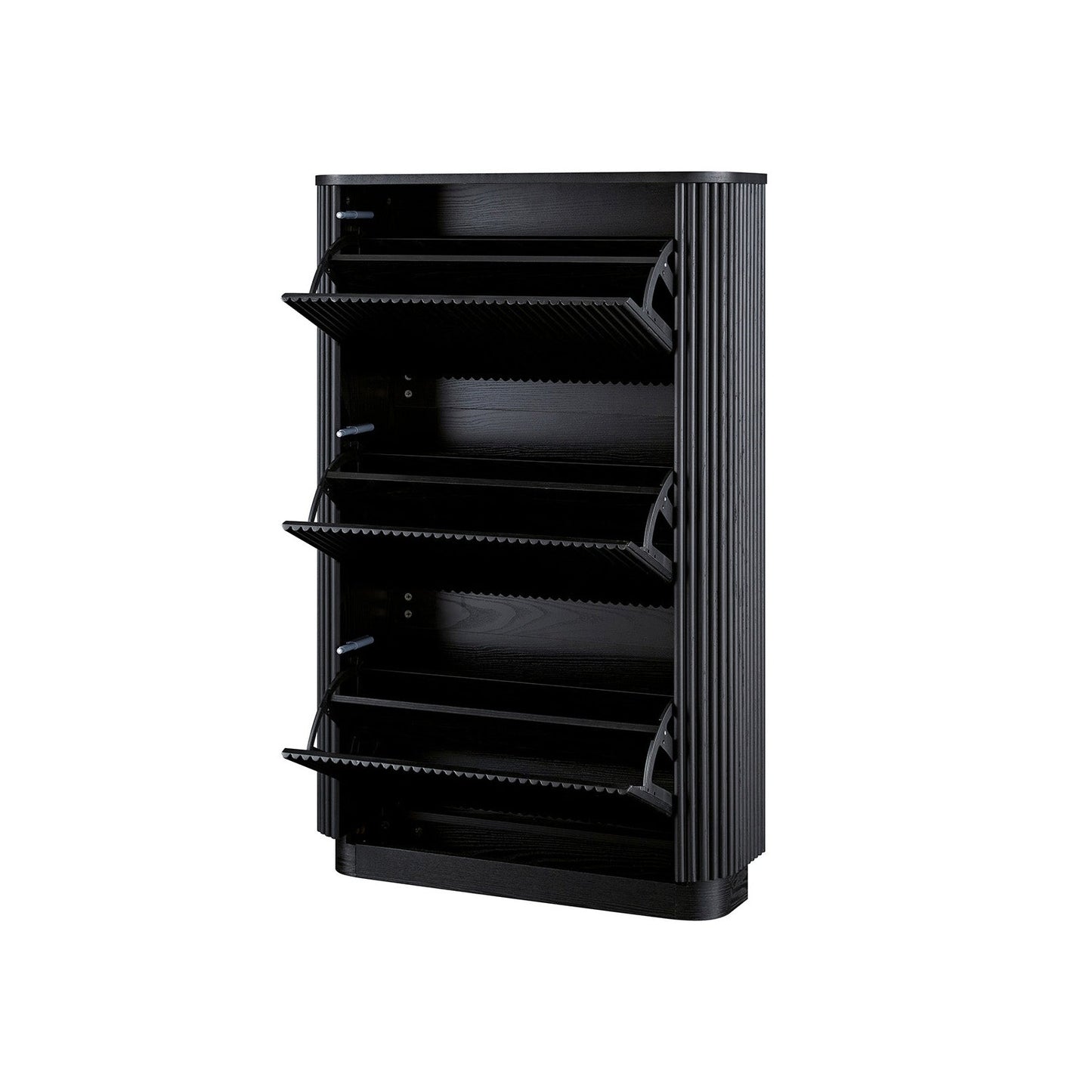 Maru 3-Door Shoe Storage Cabinet, Black