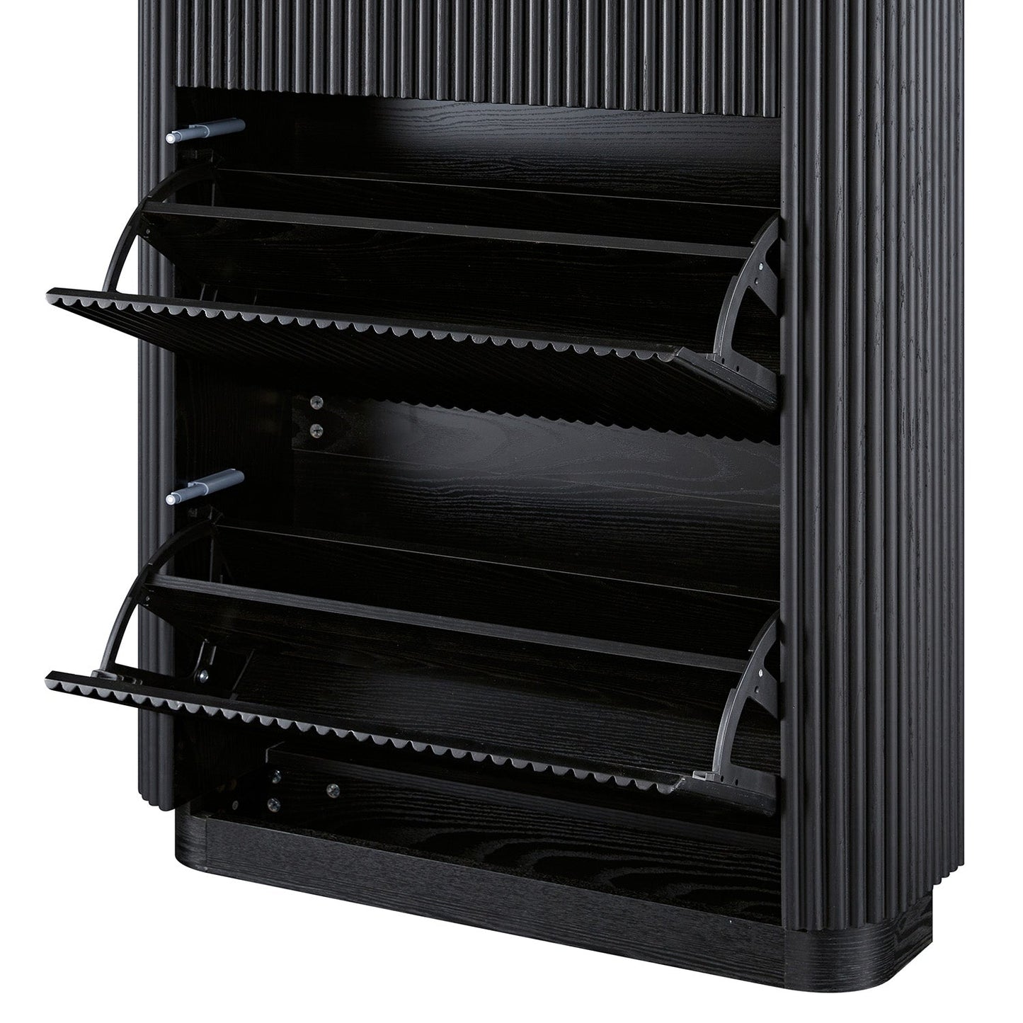 Maru 3-Door Shoe Storage Cabinet, Black