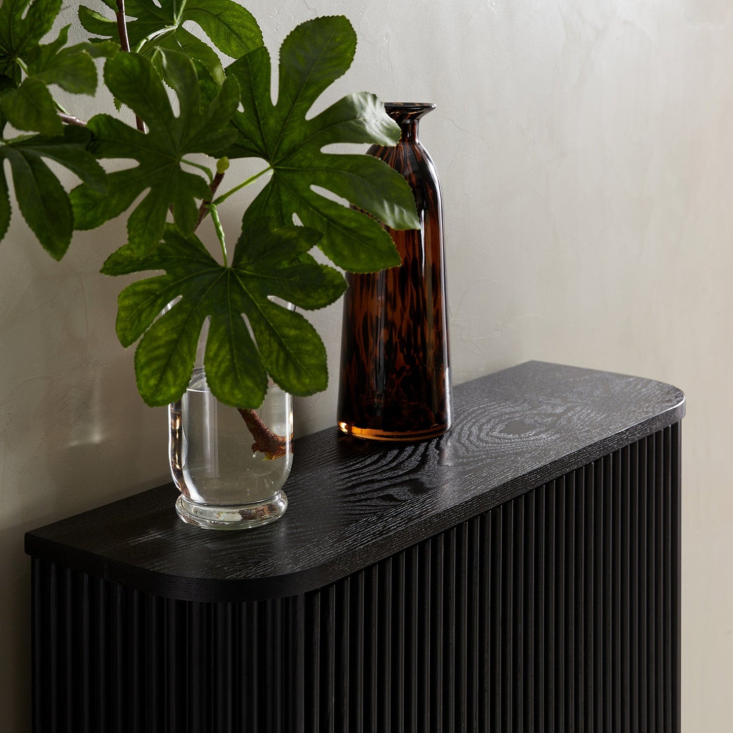 Maru 3-Door Shoe Storage Cabinet, Black