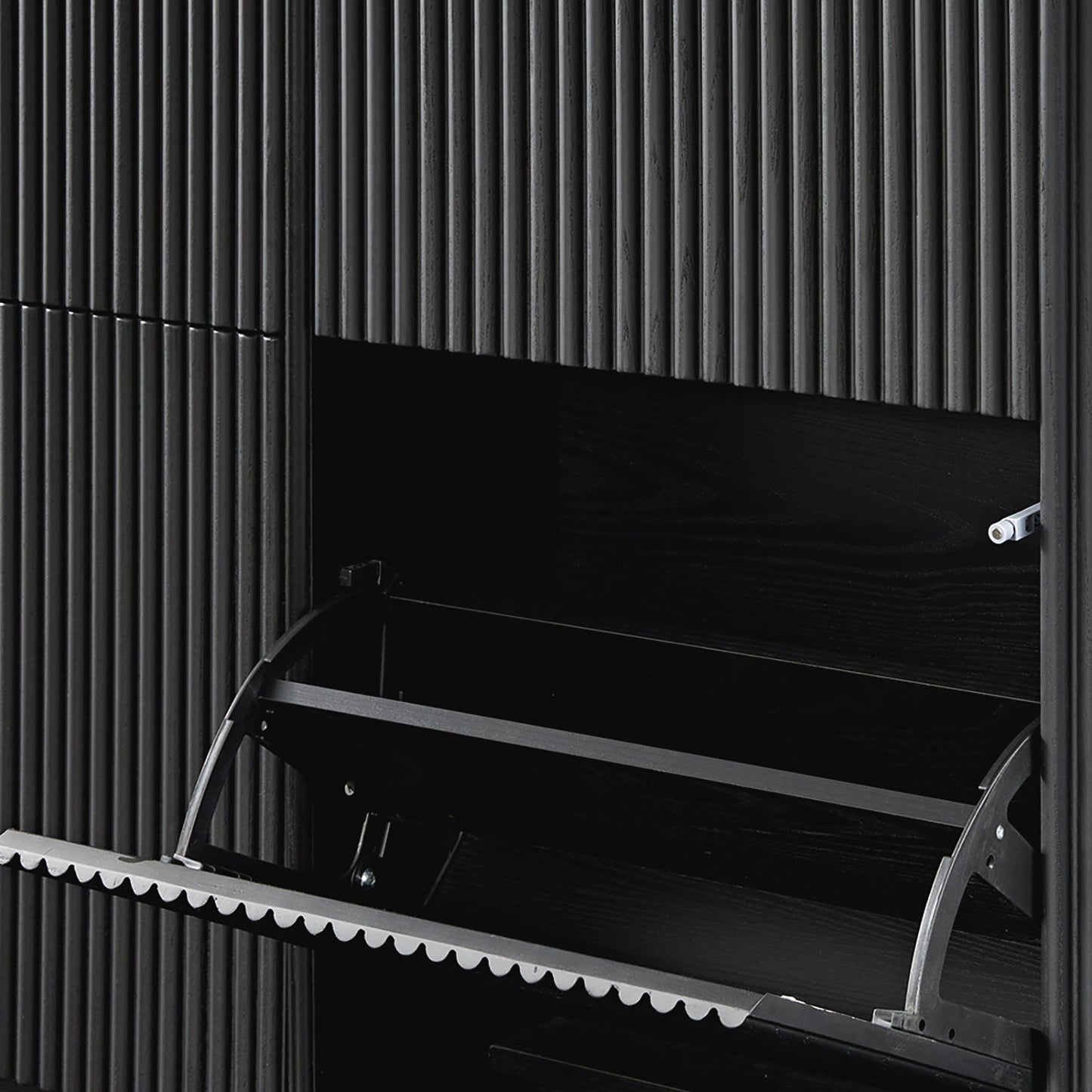 Maru 4-Door Shoe Storage Cabinet, Black