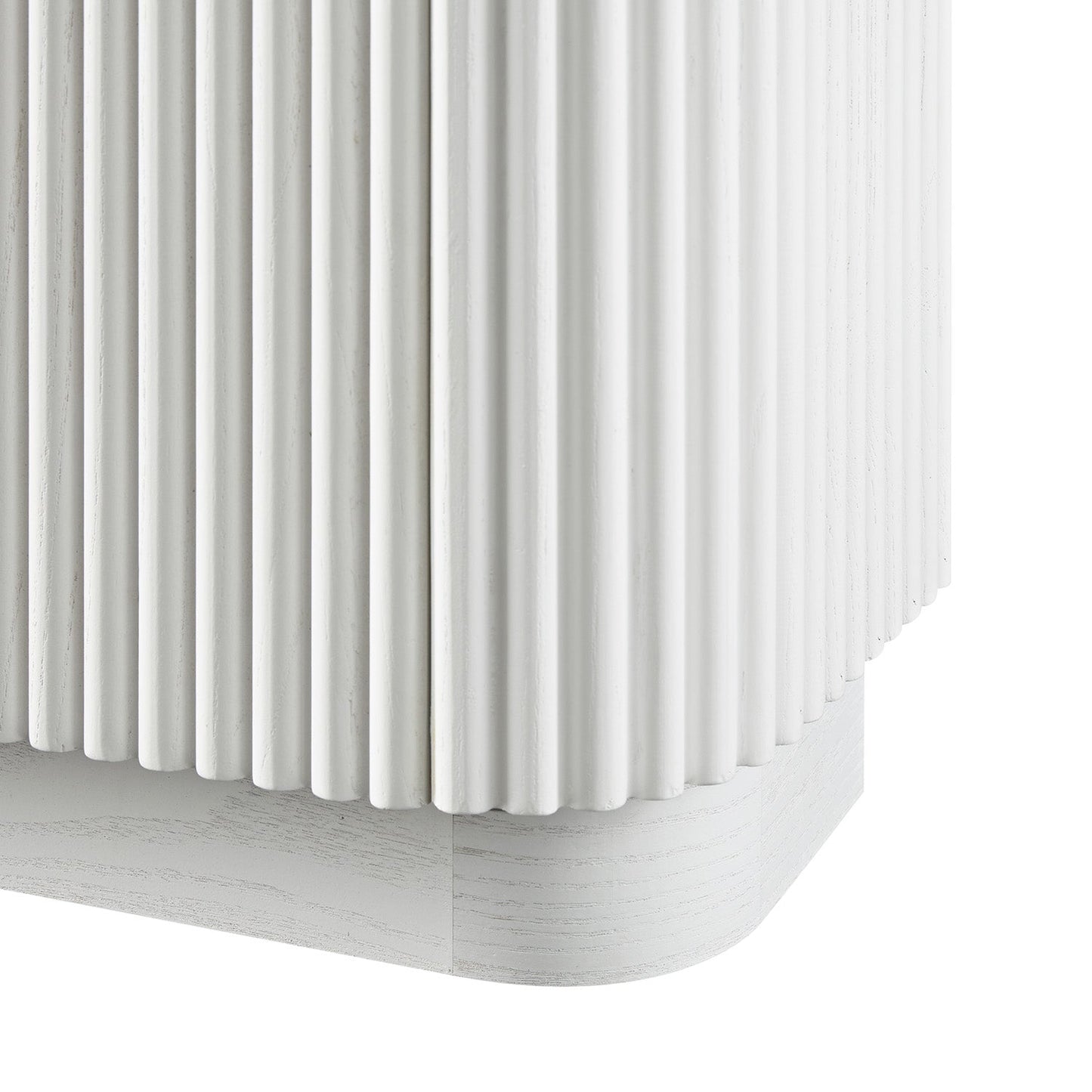 Maru 4-Door Shoe Storage Cabinet, Washed White