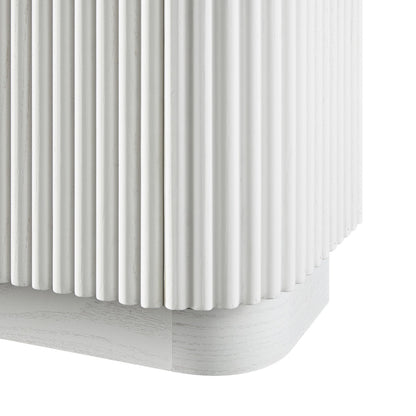 Maru 4-Door Shoe Storage Cabinet, Washed White