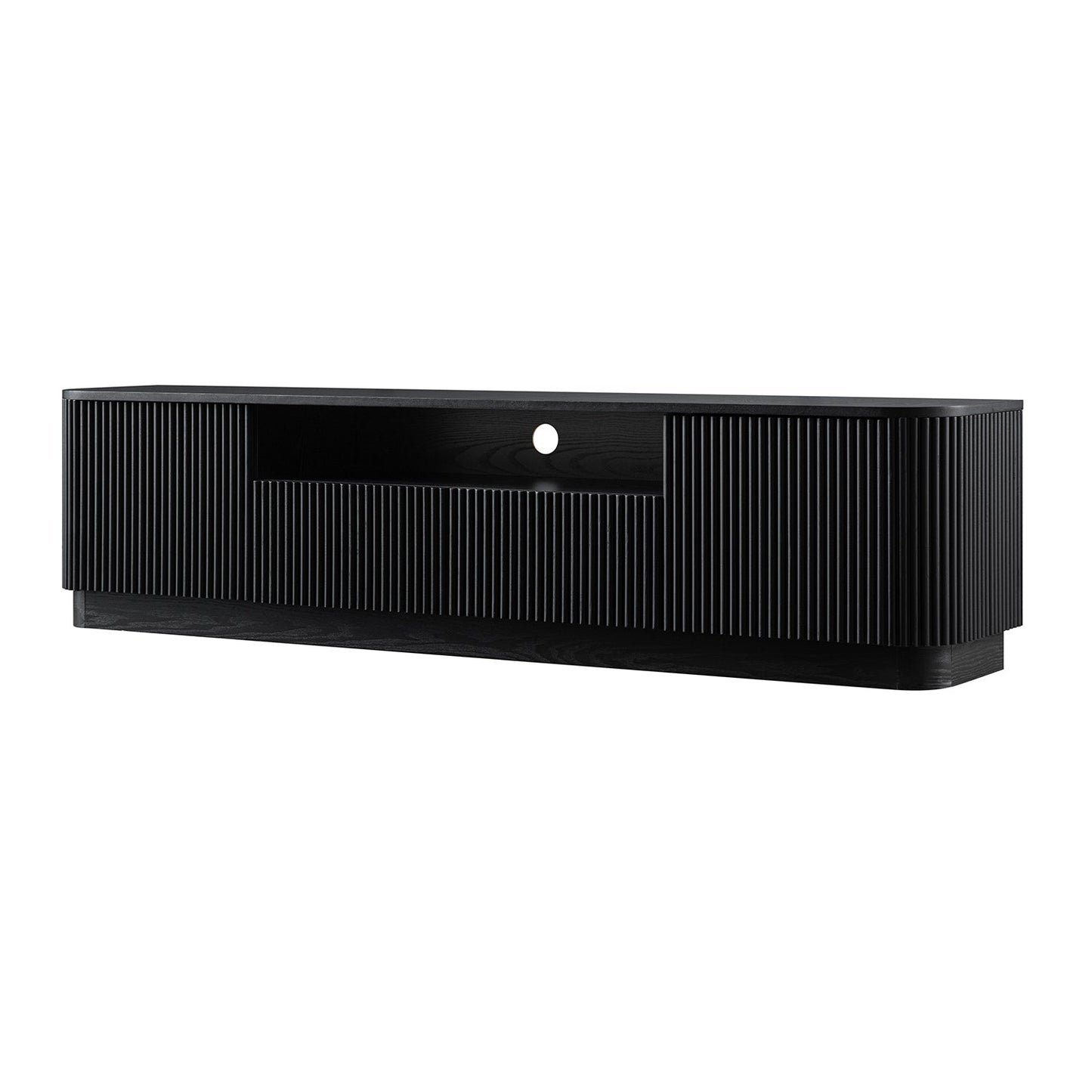 Maru 200cm Wide TV Unit with Drawers, Black