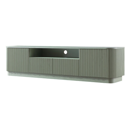 Maru 200cm Wide TV Unit with Drawers, Sage Green