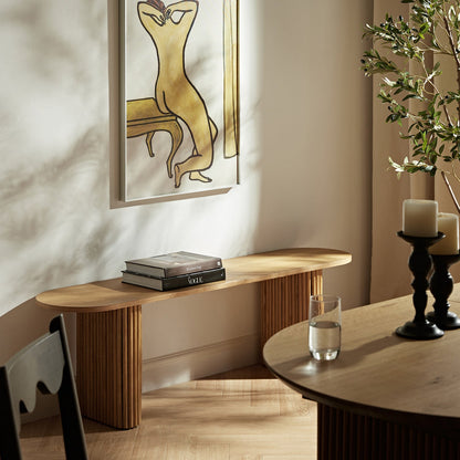 Maru 150cm Dining Bench, Oak