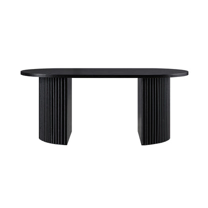 Maru Oval Coffee Table, Black