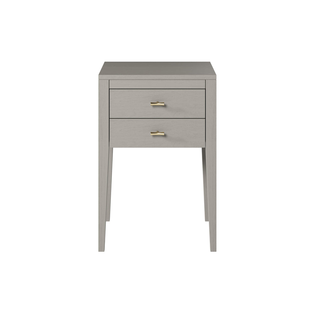 Radford 2 Drawer Bedside Table - Grey