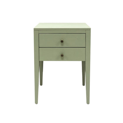 Radford 2 Drawer Bedside Table - Green