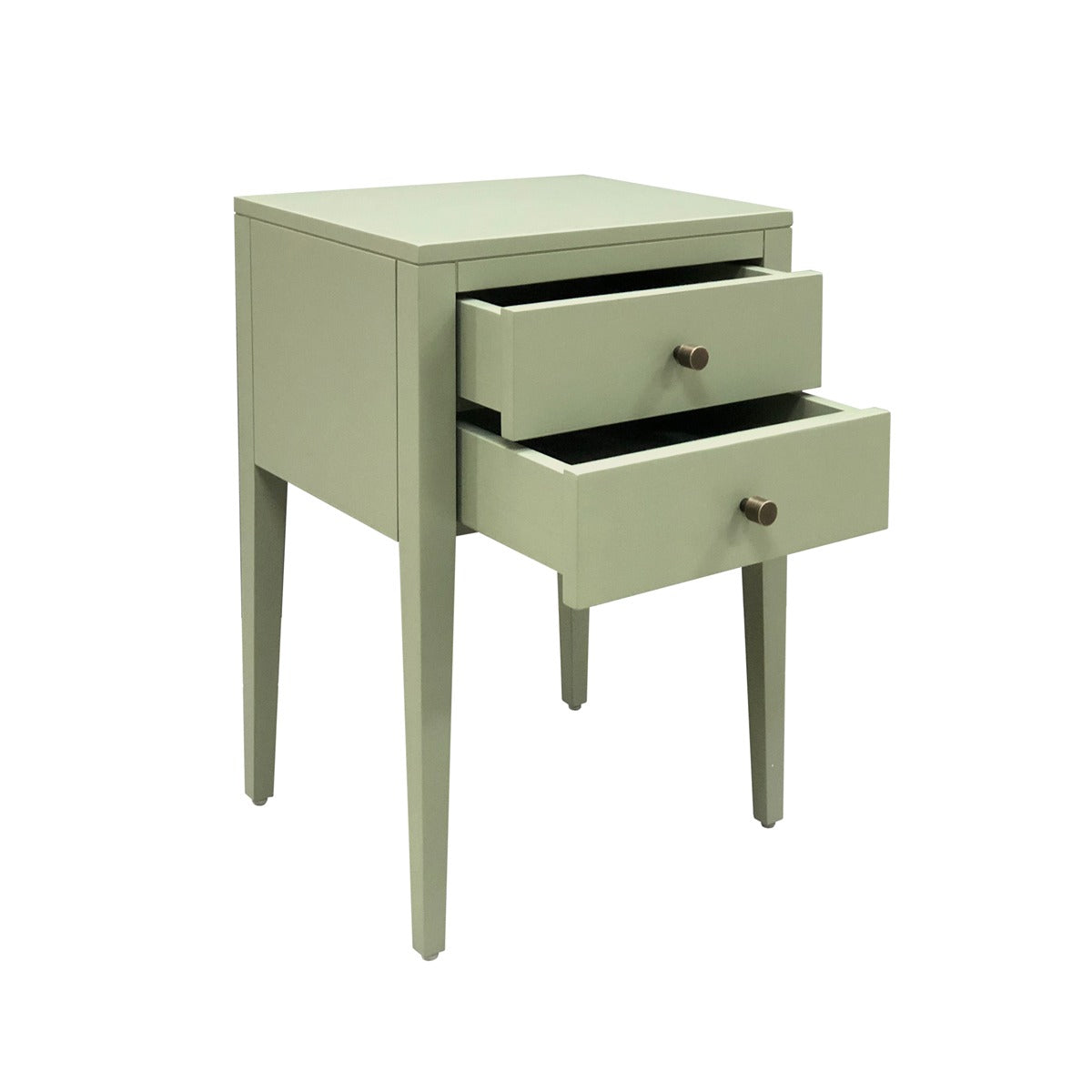Radford 2 Drawer Bedside Table - Green