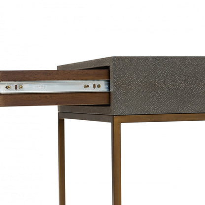 Hampton Bedside - Grey Shagreen