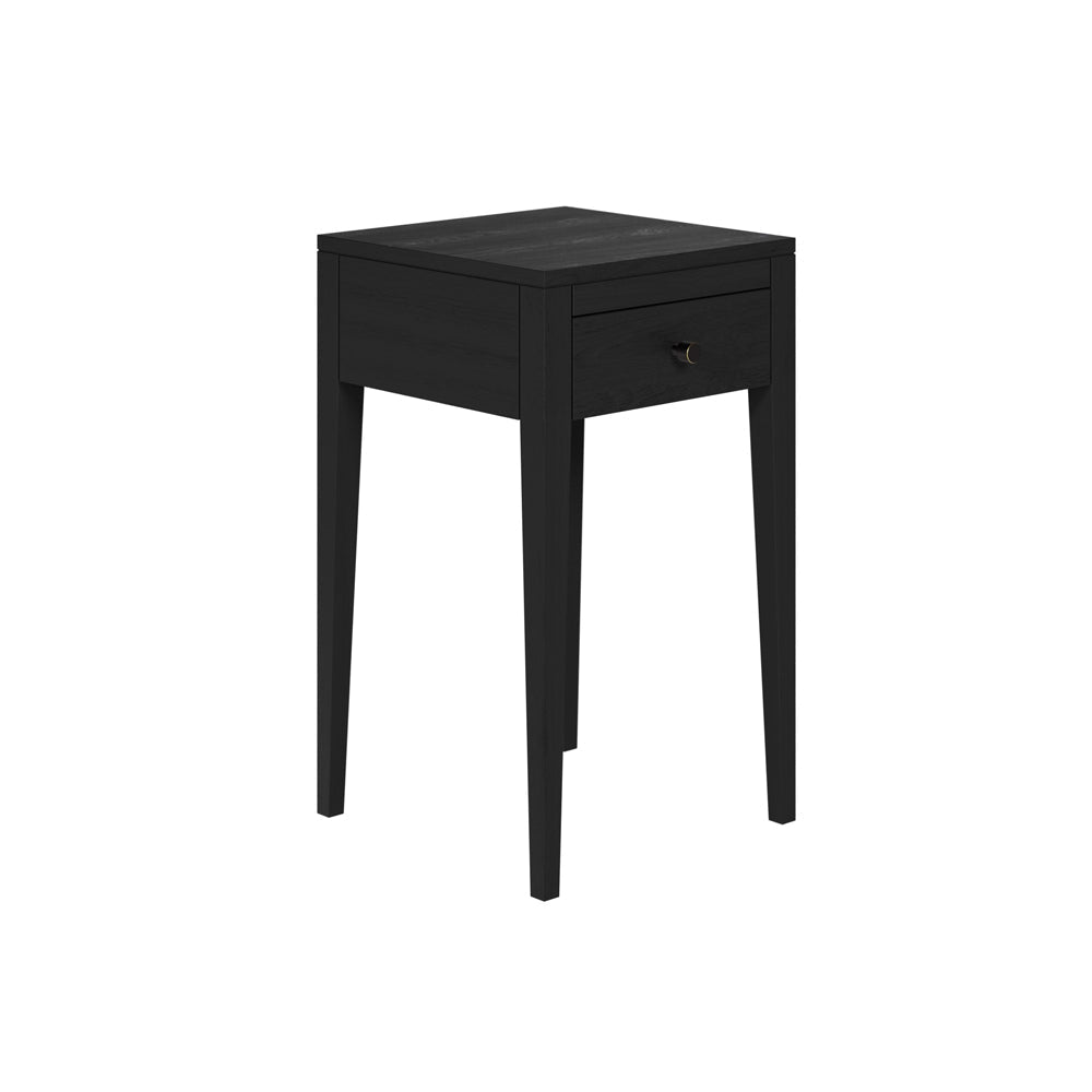 Radford 1 Drawer Bedside Table - Black