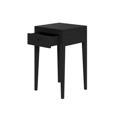 Radford 1 Drawer Bedside Table - Black